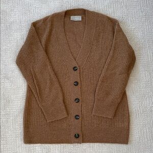 Everlane Oversized Alpaca Cardigan - Medium - Camel